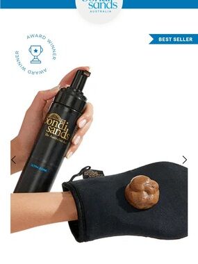 Bondi Sands Self Tanning Foam in Black with Gold Logo